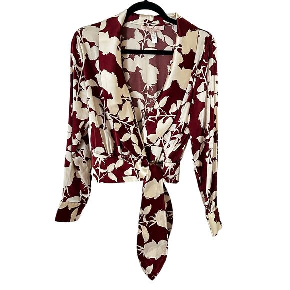 Anthropologie Floral Wrap Blouse - Picture 5 of 10